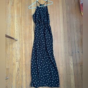 Everly Black Floral Maxi Dress